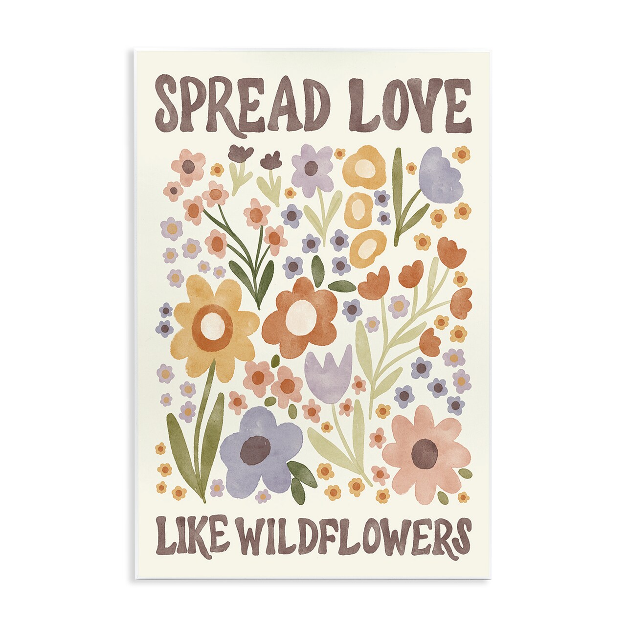Stupell Industries Spread Love Like Wildflowers Wall Plaque Art Design by Amanda Houston
